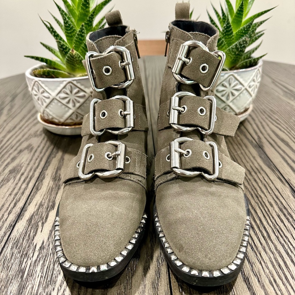 Topshop Ankle Boots Gray Size 7 - Picture 2 of 9